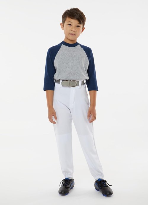 Alleson Athletic Boys Baseball Pants - Classic Fit with Elastic Bottom, Durable Fabric & Secure Waistband