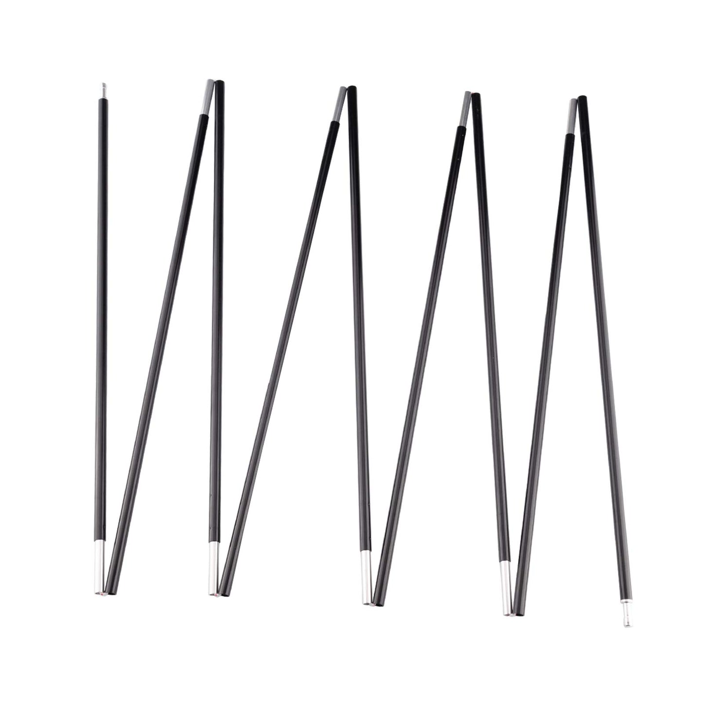 BRILLIANCE4U Pre-Assembled Aluminum Tent Pole 12ft 1.4in 8.5mm, Lightweight Tent Poles Replacement, 7001 T6 Heated Aluminum Alloy, Outer Dia. 0.33" 2 Poles Pack