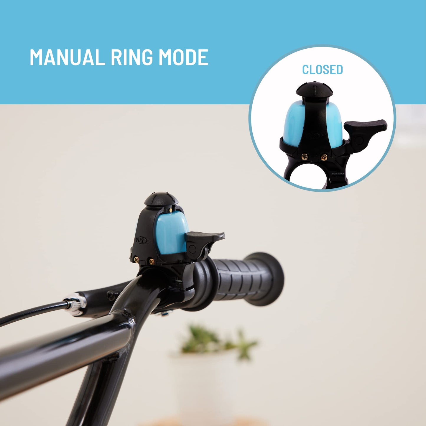 N+1 Macaron Bike Bell- Classic Brass Bicycle Bell with Cowbell Mode for Road Bikes, Mountain Bikes, Kids Bikes