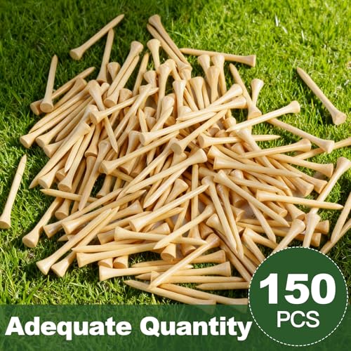 150PCS Biodegradable Bamboo Golf Tees - 2 3/4 Inch