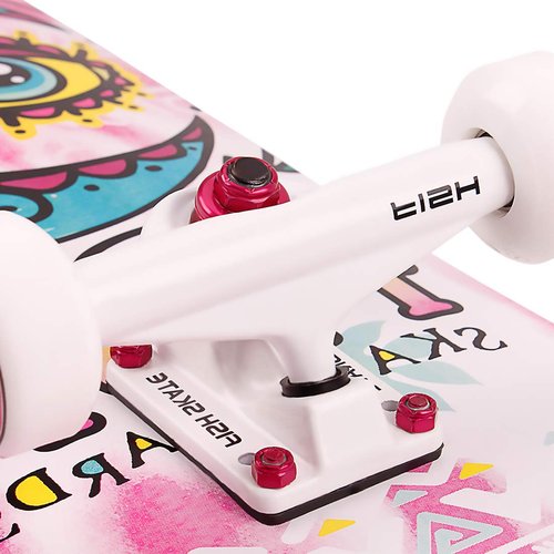FISH SKATEBOARDS Standard Skateboard, Complete Skateboard 31''x 8'', 7 Layer Canadian Maple Double Kick Deck Concave Cruiser Trick Skateboards for Kids Boys Girls Youths Beginners.