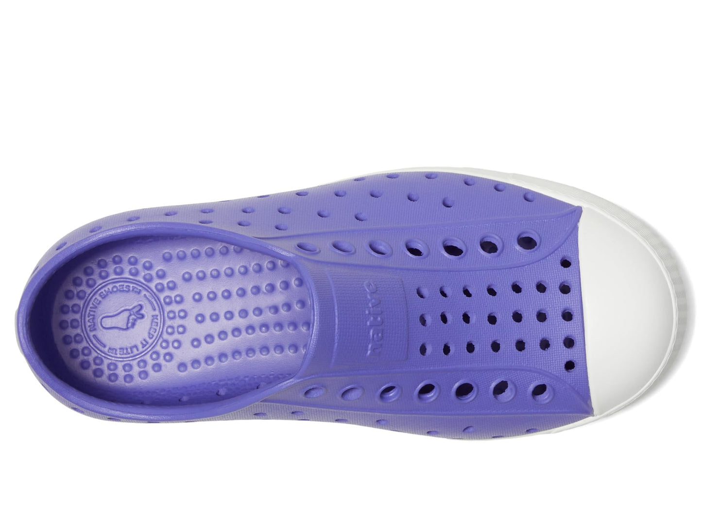Native Shoes Unisex-Kids Jefferson Sneakers, Punk Purple/Shell White, 3 Little Kid