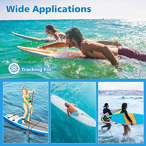 2 Pack PVC Tracking Fins for Kayaks, Canoes & Surfboards