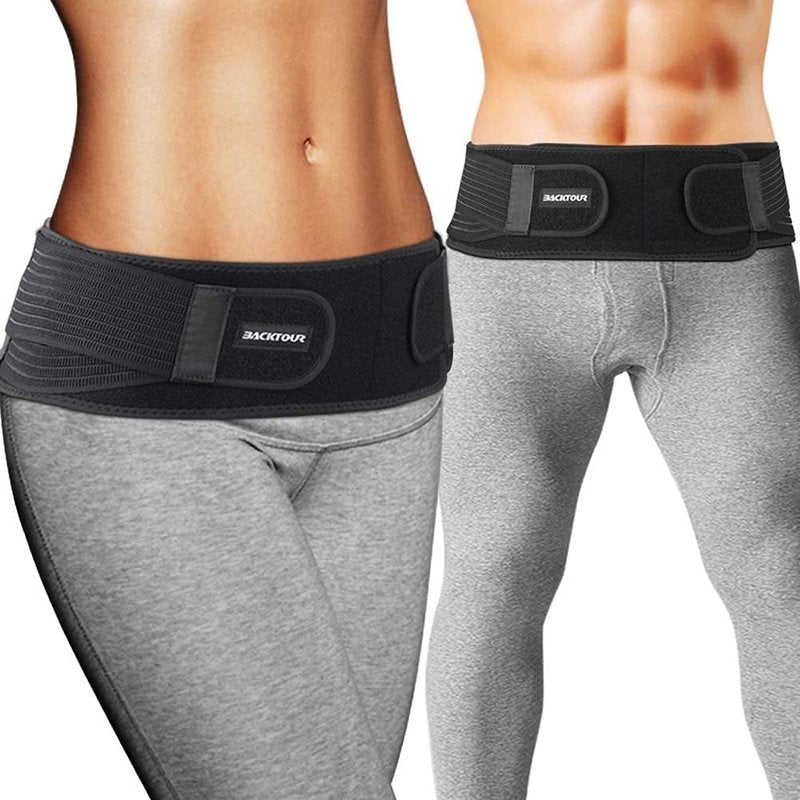 Backtour Si Belt Sacroiliac Belt for Women and Men That Alleviate Sciatic, Pelvic,Lower Back and Leg Pain, Stabilize SI Joint,Breathable Anti-Slip Sacroiliac Hip Brace Fit Hip Size 30" - 45"