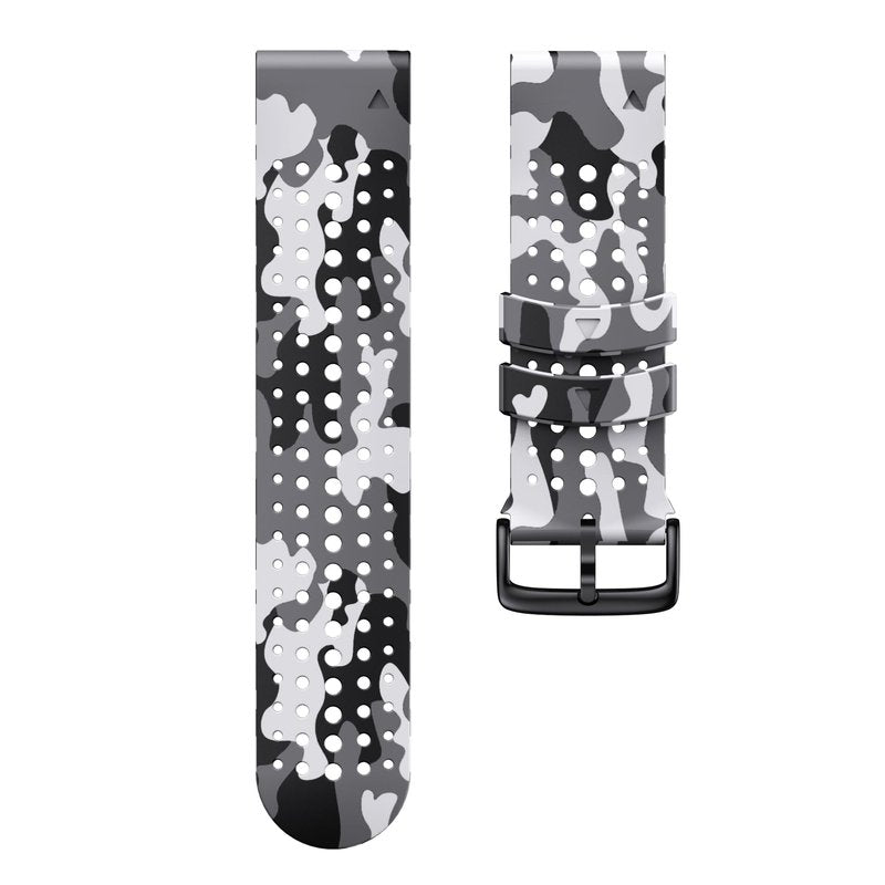 NotoCity for Fenix 5X Fenix 7X Sport Silicone Watch Band 26mm Replacement Strap for Fenix 6X/ 6X Pro/ 5X Plus/Tactix 7 Pro/Enduro 2/ Fenix 3/ Descent Mk2 (Camo white)