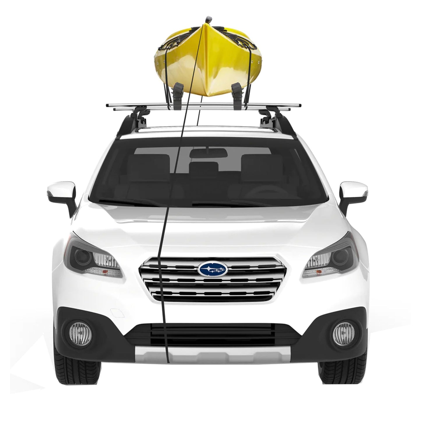 YAKIMA HandRoll Rooftop Mounted Kayak Rack for Vehicles with Heavy Duty Strap, Bow, and Stern Tie Down, Tool Free Installation, Set of 2 Kayak Rollers