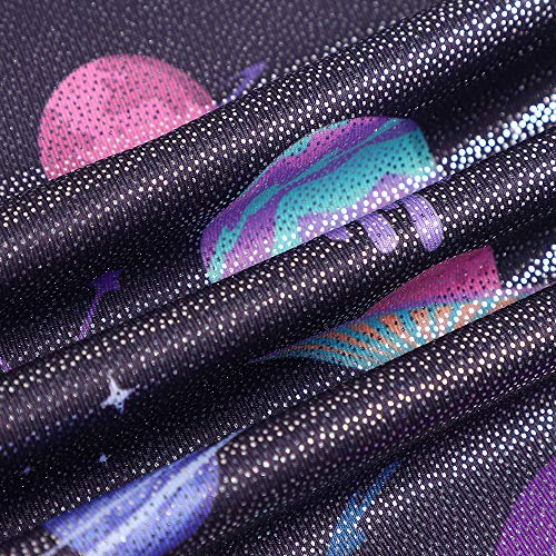 Girls Gymnastics Leotard Biketard - Sweet Planets, 3-4T