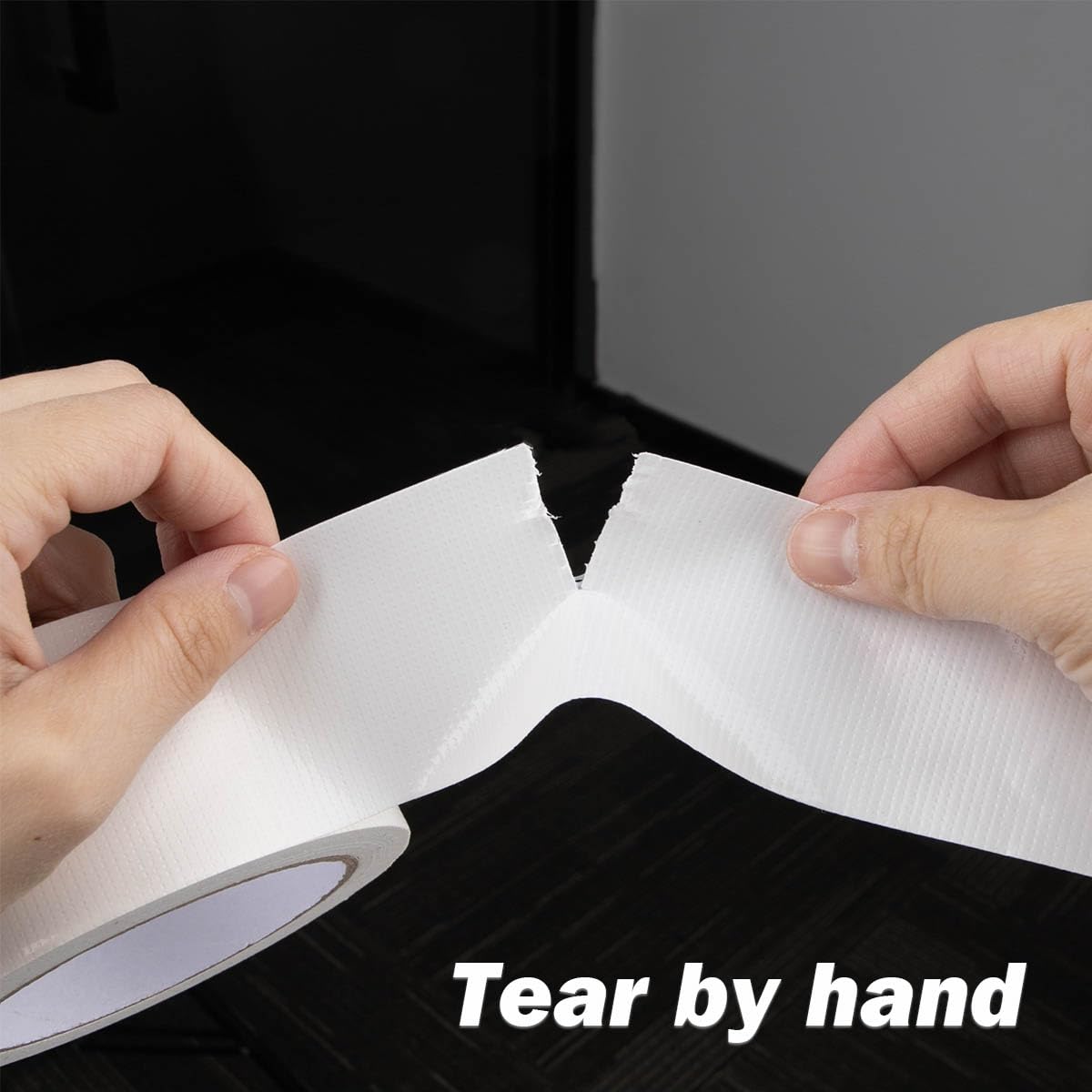 3Pack White Duct Tape Heavy Duty Waterproof Strong Adhesive Duct Tape Bulk for Indoor Outdoor Repairs Tear by Hand 60 Yards x 2 Inch Total