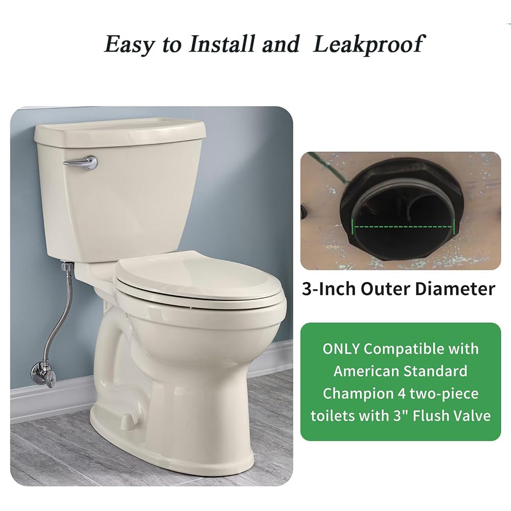 YSD 3 Inch Toilet Tank to Bowl Coupling Kit Compatible for American Standard Champion 4 Toilet Parts AS738756-0070A, Toilet Tank Replacement Kit Includes Gasket & Bolt Kit