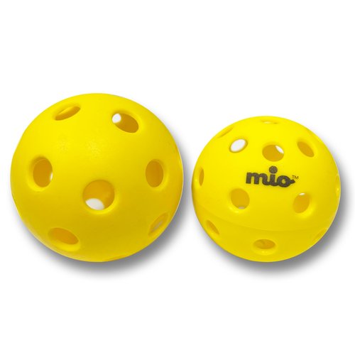 Mio Sports Kid's Pickleball Set (Ages 8-12), USAPA Approved Kid's Pickleball Paddle with Textured Surface for Better Controls and Smaller Balls for Optimal Sweet Spot.