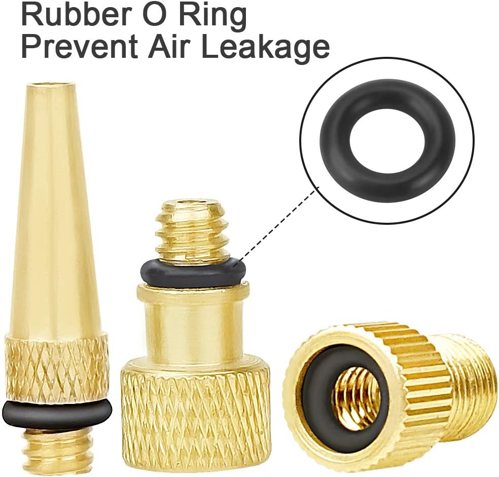 Skiennix High-Grade Brass Valve Adapter - Durable Bicycle Tire Valve Converter
