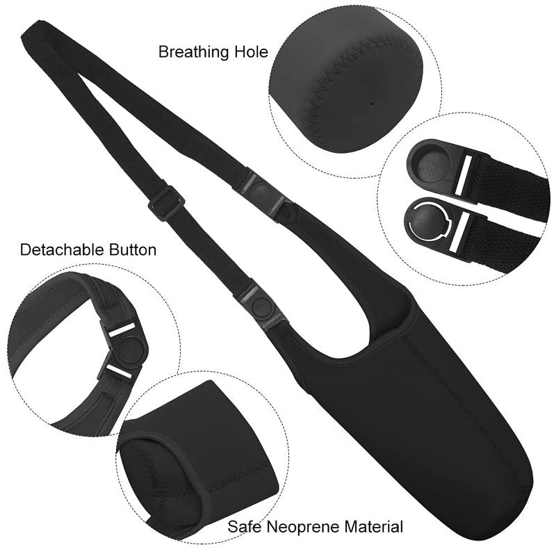 2 Pack 30oz Tumbler Carrier Holder,DanziX Neoprene Sleeve Replacement with Carrying Handle-Black