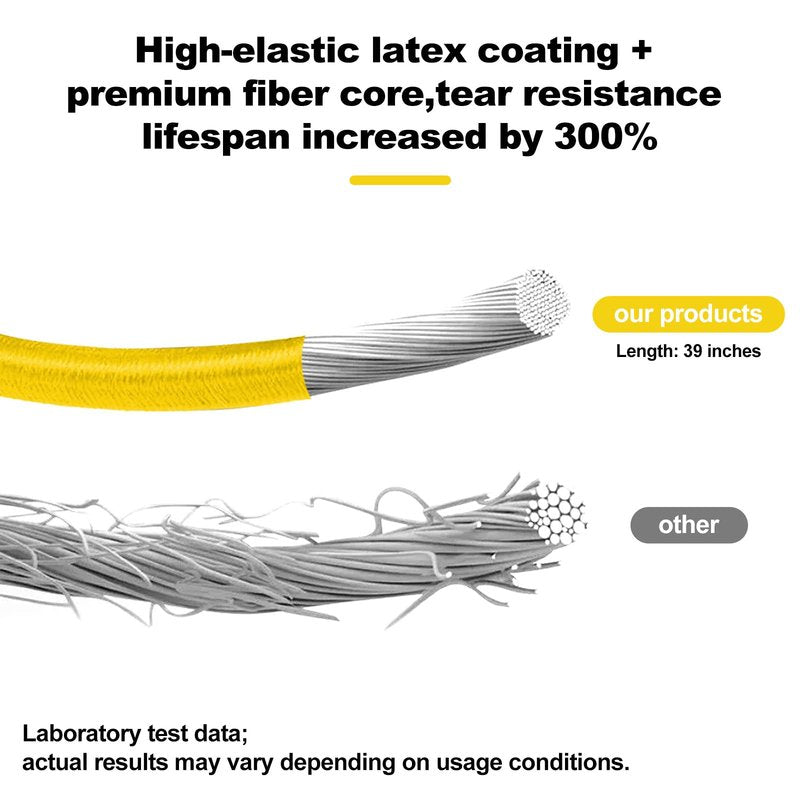 PrimeMach Yellow Light Cord(2-Pack) Compatible with Select AeroPilates reformers|Low Resistance Replacement Cord for Pilates Reformer Machines – Durable, Easy-Install & Smooth Performance