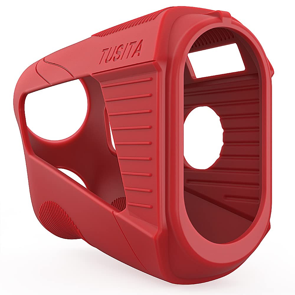 TUSITA Silicone Case Compatible with Bushnell Tour V5 Slope Shift Laser Golf Rangefinder - Red