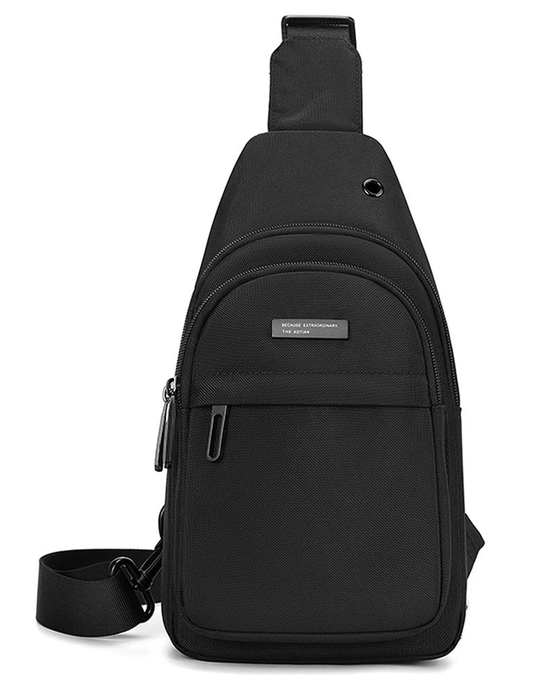 zhongningyifeng Mini Sling Chest Bag Nylon Waterproof, Lightweight Crossbody Shoulder Daypack for Men and Women, Outdoor Sports Hiking Camping