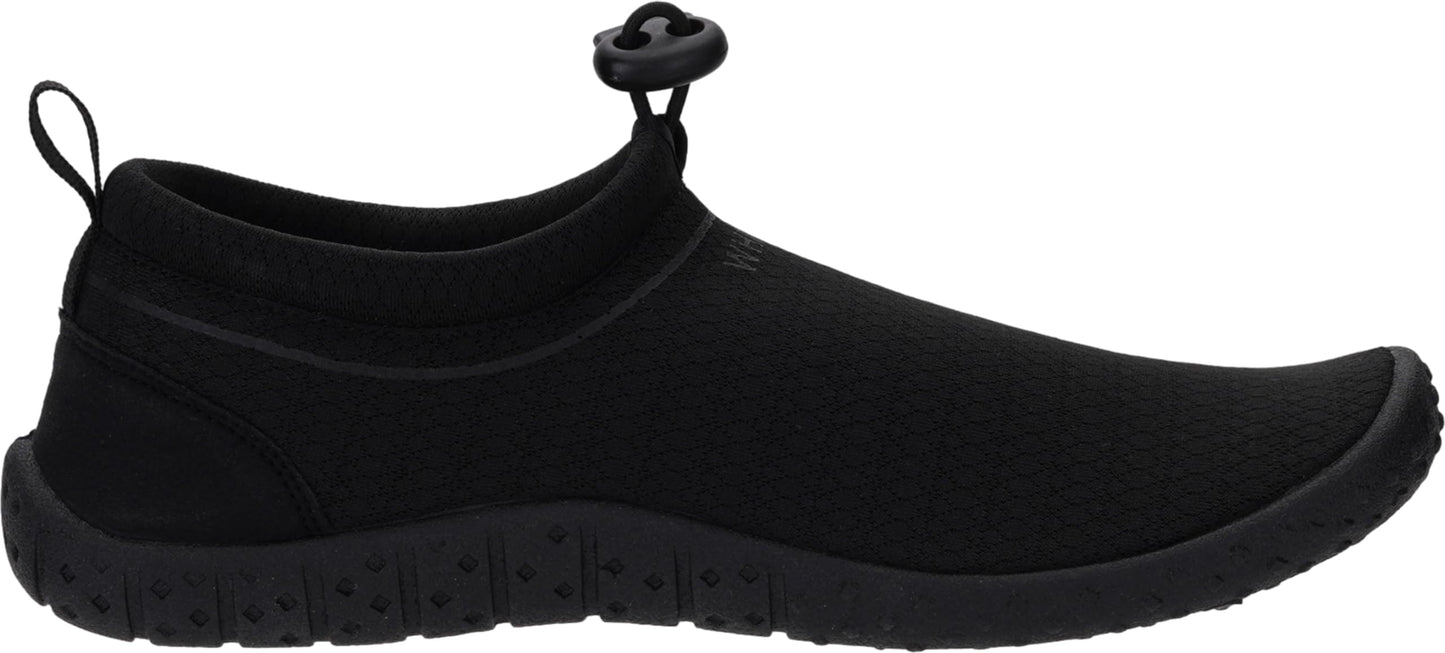 WHITIN Water Shoes for Women Aqua Barefoot Swim Sneakers Beach Minimalist Size 8 Zero Drop Outdoor Surf Boating Kayak Sand Walking Socks All Black 39