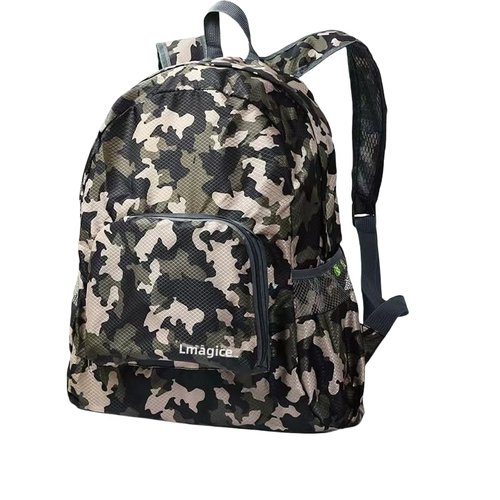 Lmagice Foldable Backpack, Lightweight Travel Daypack(Camouflage green)