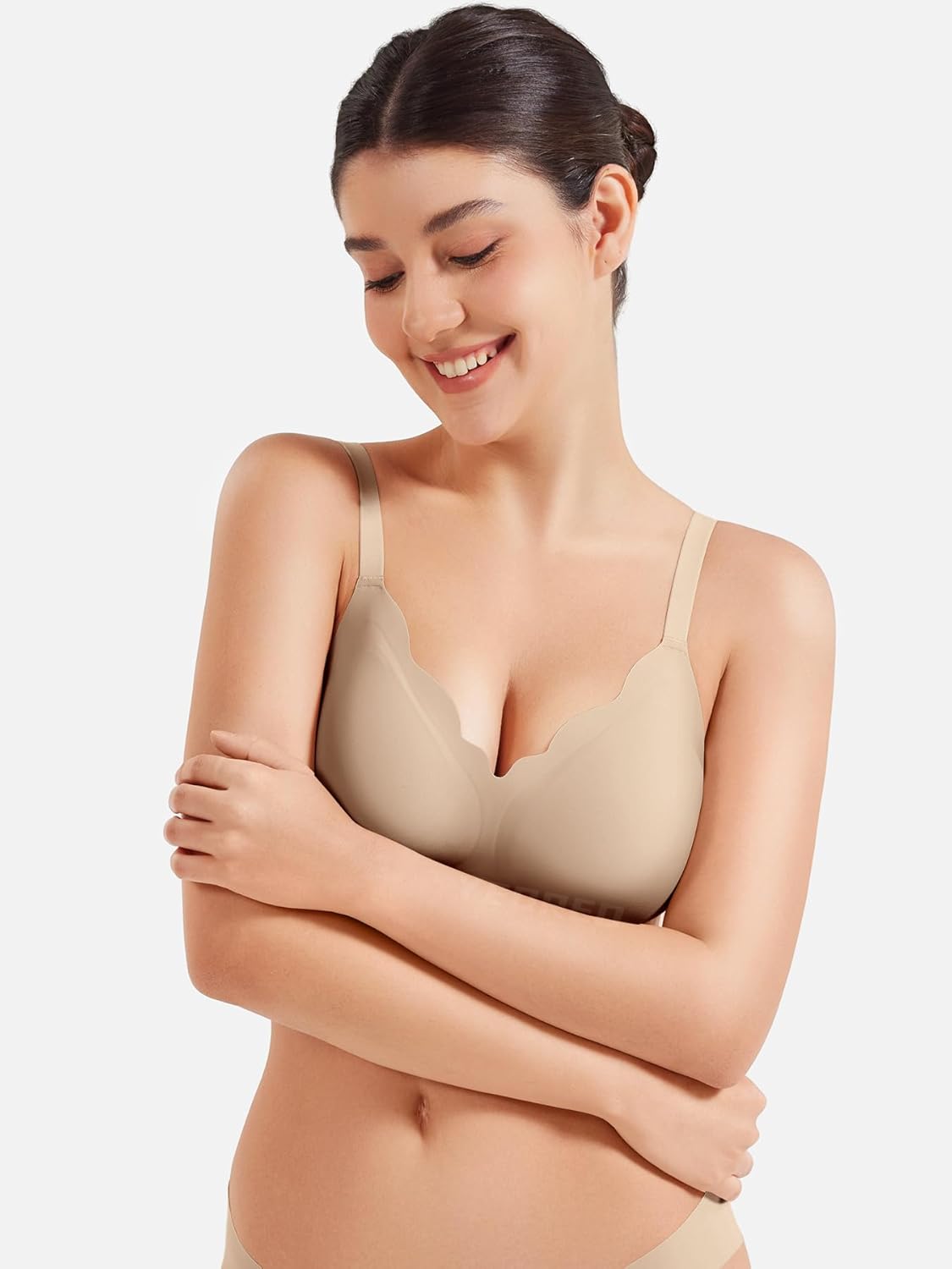YEOREO Wireless Push-Up Bra - Full Coverage Seamless Bralette for Ultimate Comfort & Support