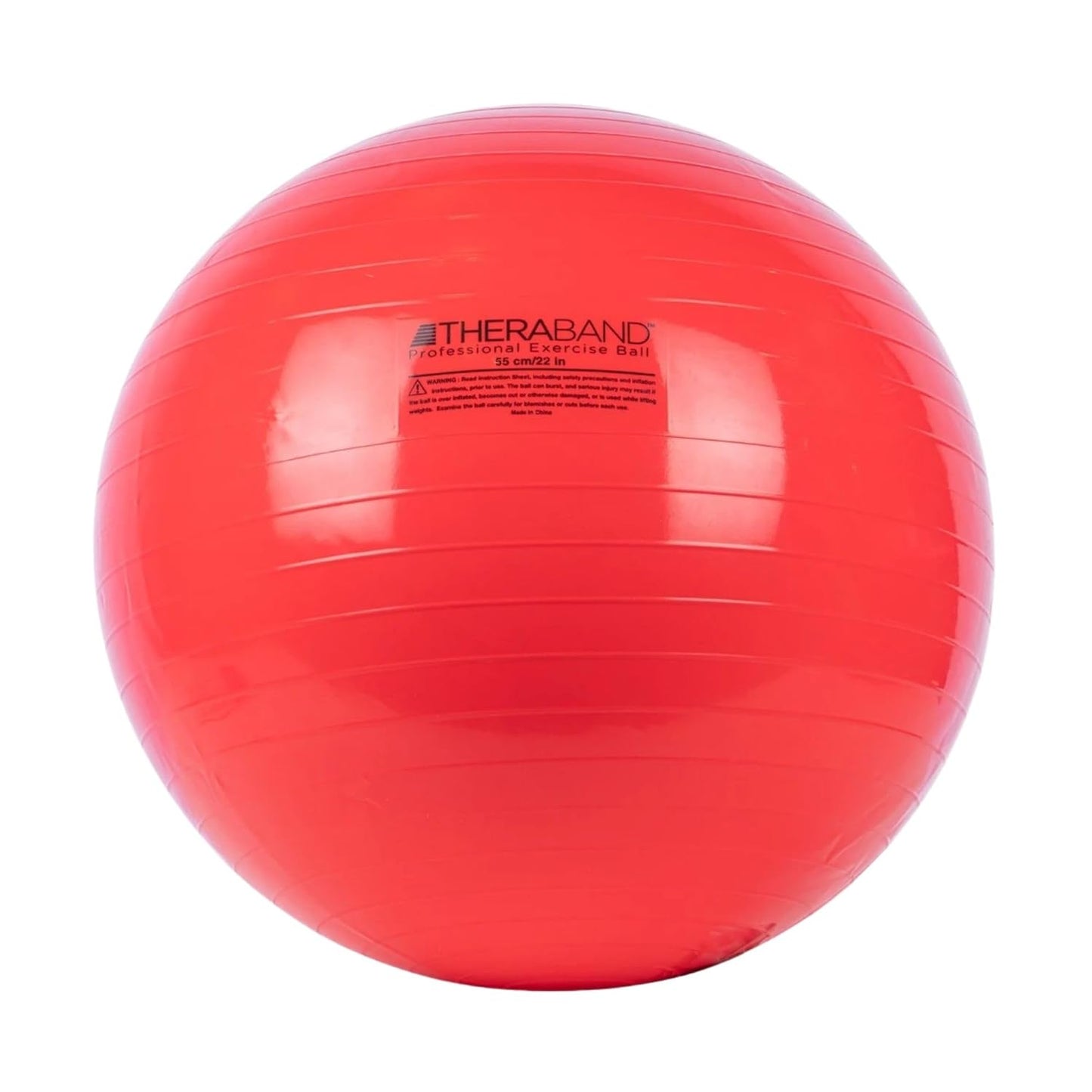 TheraBand Exercise Ball - 55 cm Stability Ball for Posture, Balance, Yoga & Rehab | Red