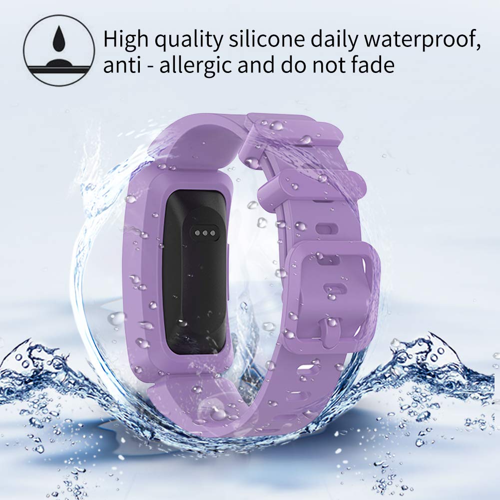 Watbro Compatible with Fitbit Ace 2 Bands, Soft Silicone Bracelet Accessories Watch Band Repalcement Strap, Colorful Sport Wristbands for Fitbit Ace 2/ Inspire HR
