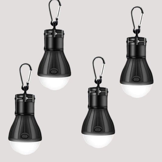 Camping Light with Carabiner, 4 Pieces Camping Lights, LED Tent Light with Carabiner for Camping, Adventure, Emergency, Waterproof Camping Light