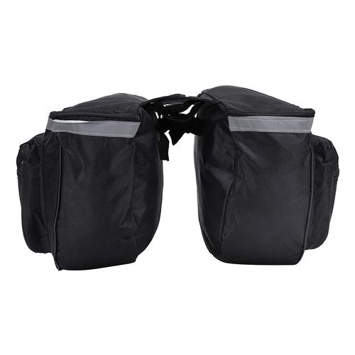 Pissente Rear Rack Bag, 25L Double Side Cycling Saddle Bag with Reflective Strips for All Cycling Rear Rack Sizes