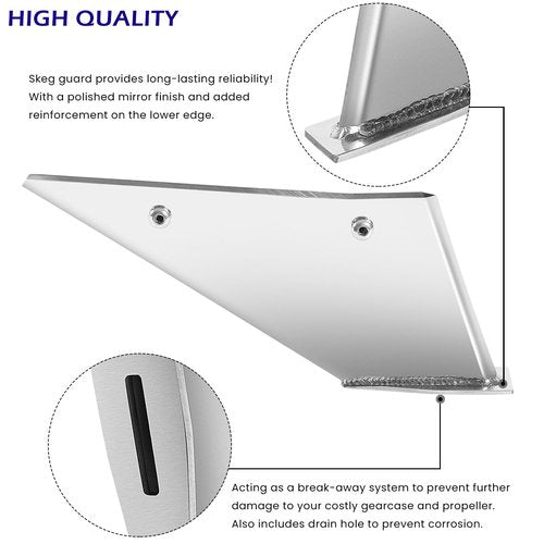 27051 Skeg Protector Guard for Mercury Mercruiser Bravo 1 & Bravo 3 1990-Present Stainless Steel Safe-Skeg Protector