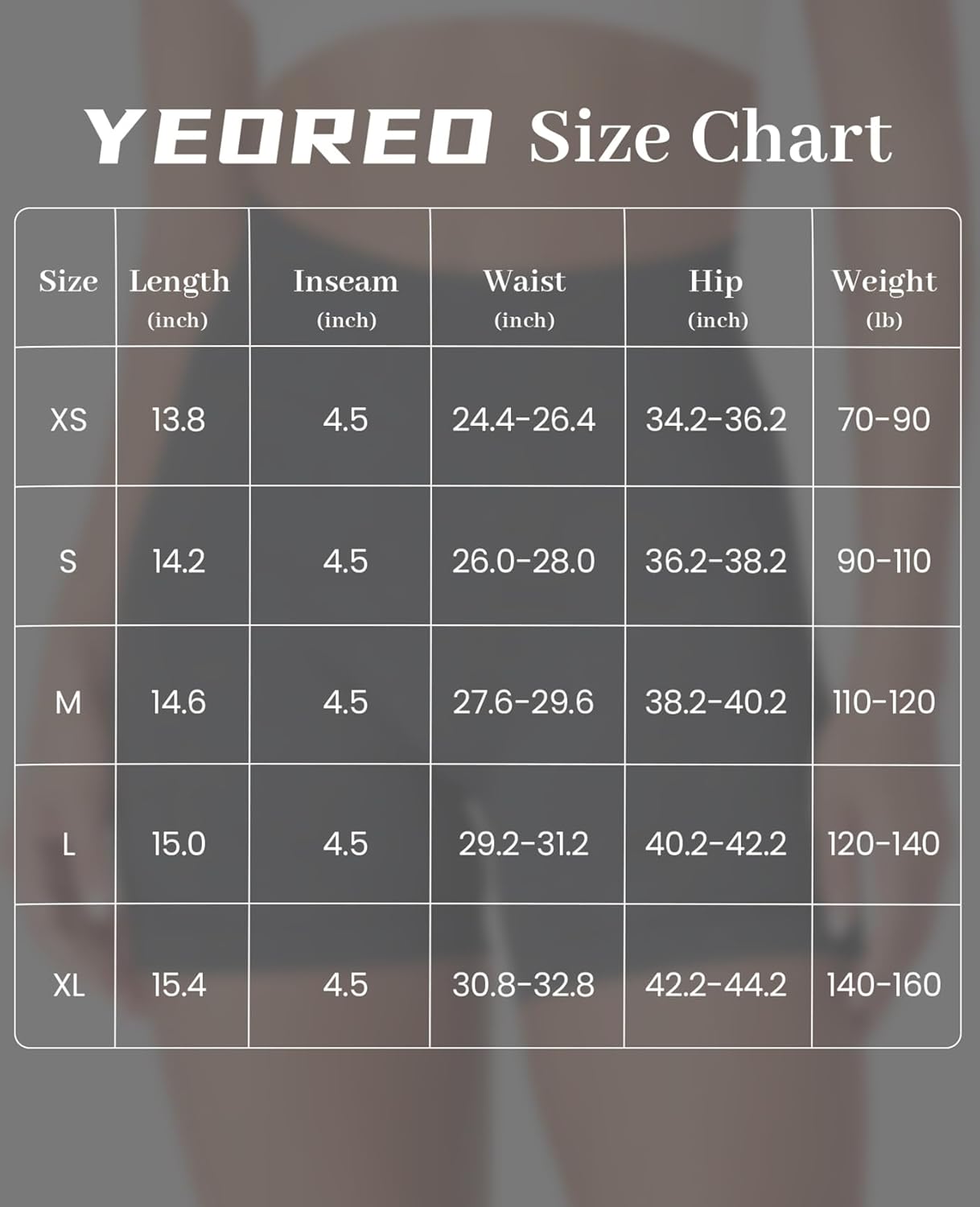 YEOREO Women's Workout Biker Shorts - Seamless Scrunch Design for Lifting | 4.5" No Front Seam