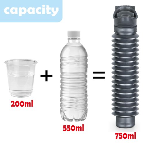 RH ONFOOT Portable Urinal for Men,Collapsible Pee Bottles for Men and Women,750 ml,A Set of 2 Car Urine Bottles,with Disposable Bags,Storage Bags,Suitable for Outdoor Camping,Tourism,Traffic Jams