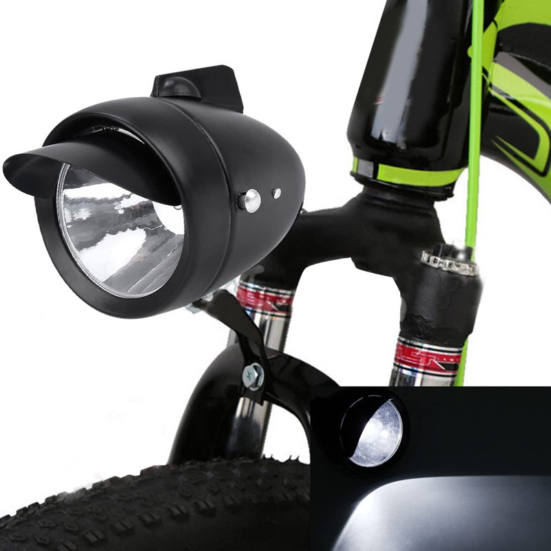 Vintage Light, Classical Vintage LED Headlight Retro Front Headlight Vintage Light with Visor and Frame