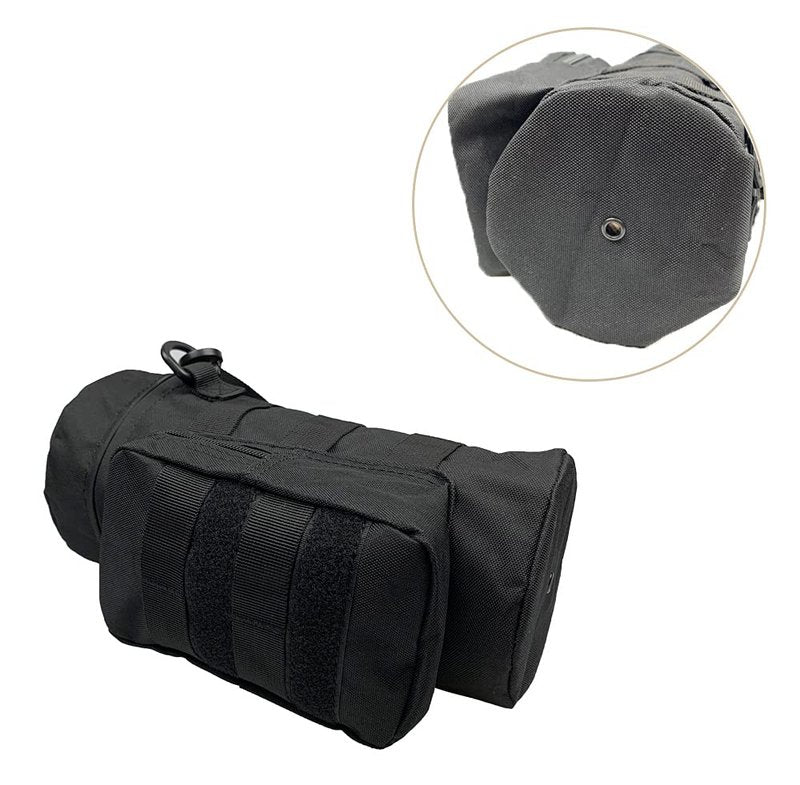 YAKASO Tactical Molle Water Bottle Holder Pouch Hydration Carrier Bag Tactical EDC Water Bottle Carrier with Detachable Shoulder Strap for Hiking Camping Outdoor Sport Travel