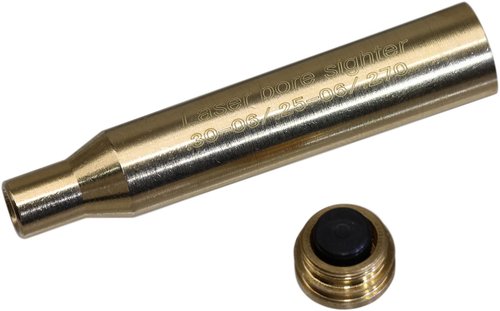 MAYMOC .30-06/25-06/270 Bore Sight Laser Red Dot Cartridge Laser bore Sighter with 2 Sets of Batteries