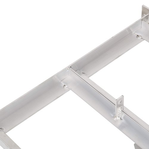 ALMULOO Aluminum Battery Tray Compatible with 1994-2013 EZGO TXT/Medalist Golf Carts, 6-Compartment Rack with Mounting Hardware