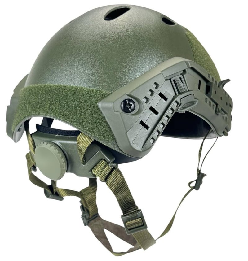 ATAIRSOFT PJ Type Adjustable Tactical Fast Helmet w/Side Rails and NVG Mount OD (L/M)