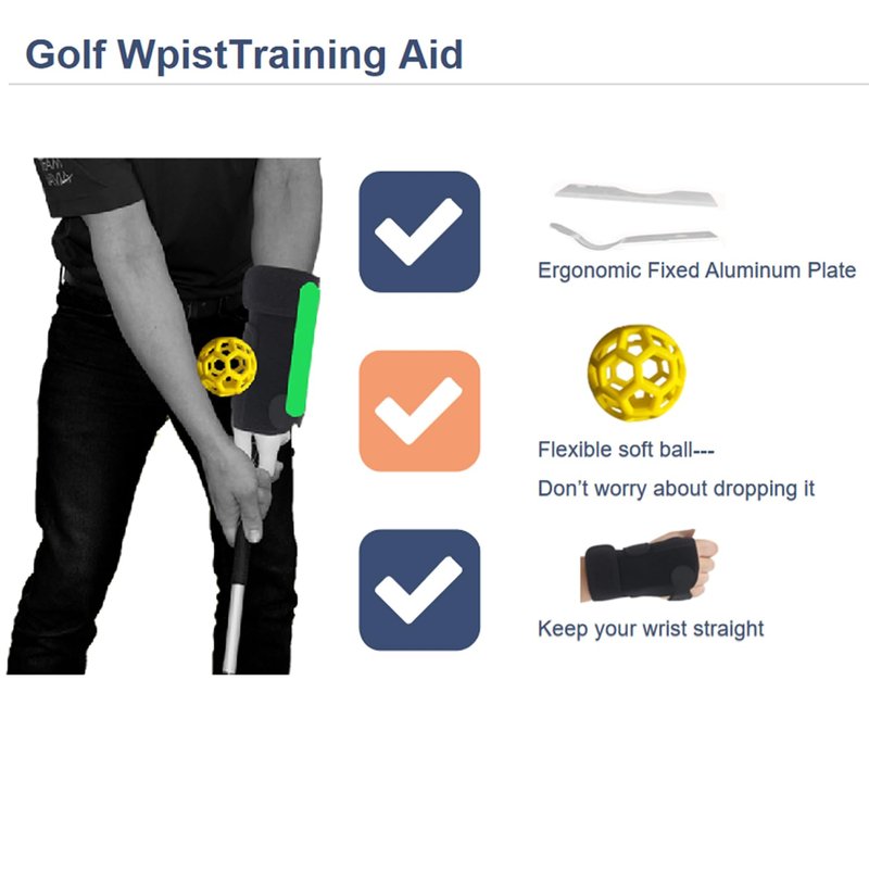 WIGERLON Golf Wrist Training Aid with Smart Ball Golf Training Aid,Pro Sender Golf Training Aid,Pro Wing Golf Training Aid,Golf Wrist Hinge Trainer Brace to Correct Wrist Angle
