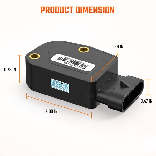 CLUBRALLY Golf Cart Throttle Sensor for 2010-Up Club Car Precedent, Tempo, Onward Gas Models with 2nd Gen Accelerator Pedal Assembly, OEM#N34-1173(G)