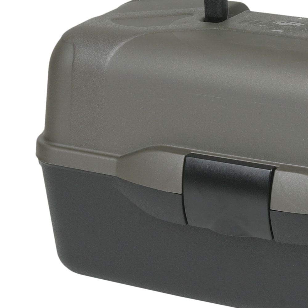 Flambeau Tackle XL 3-Tray Tackle Box, Black/Dark Gray, (2137B)