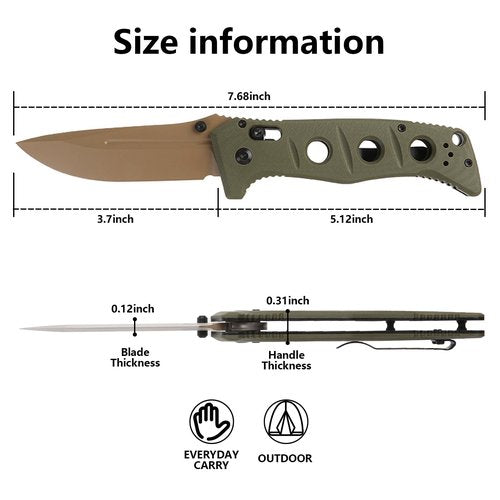 KNYXPP Folding Knife with Clip