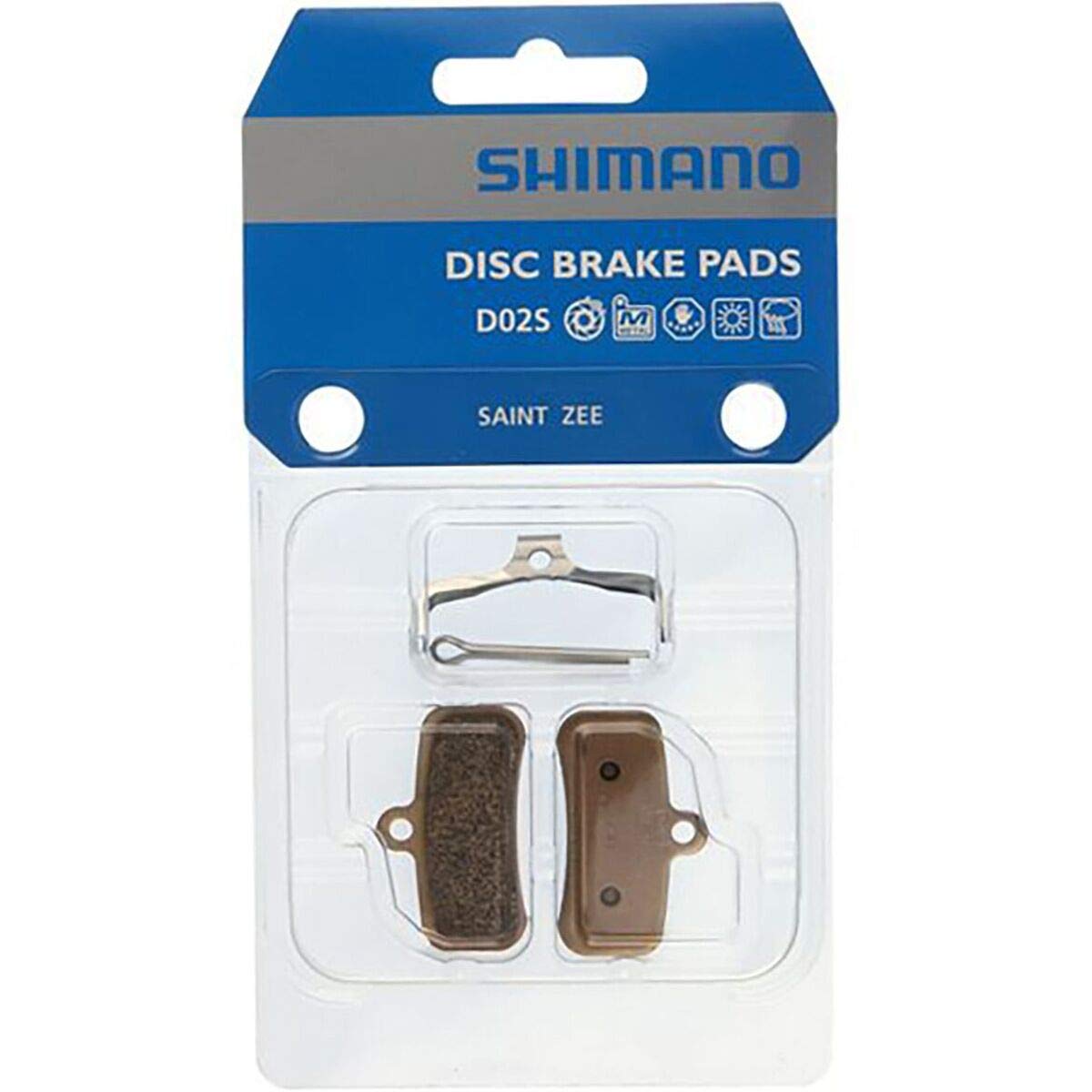 Shimano D02s Metallic Disc Brake Pads Metallic, One Size