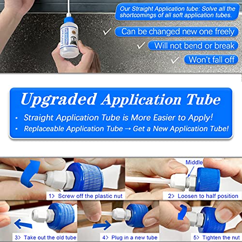 Silicone Treadmill Belt Lubricant Kit - 8.4 Oz with Precision Tips