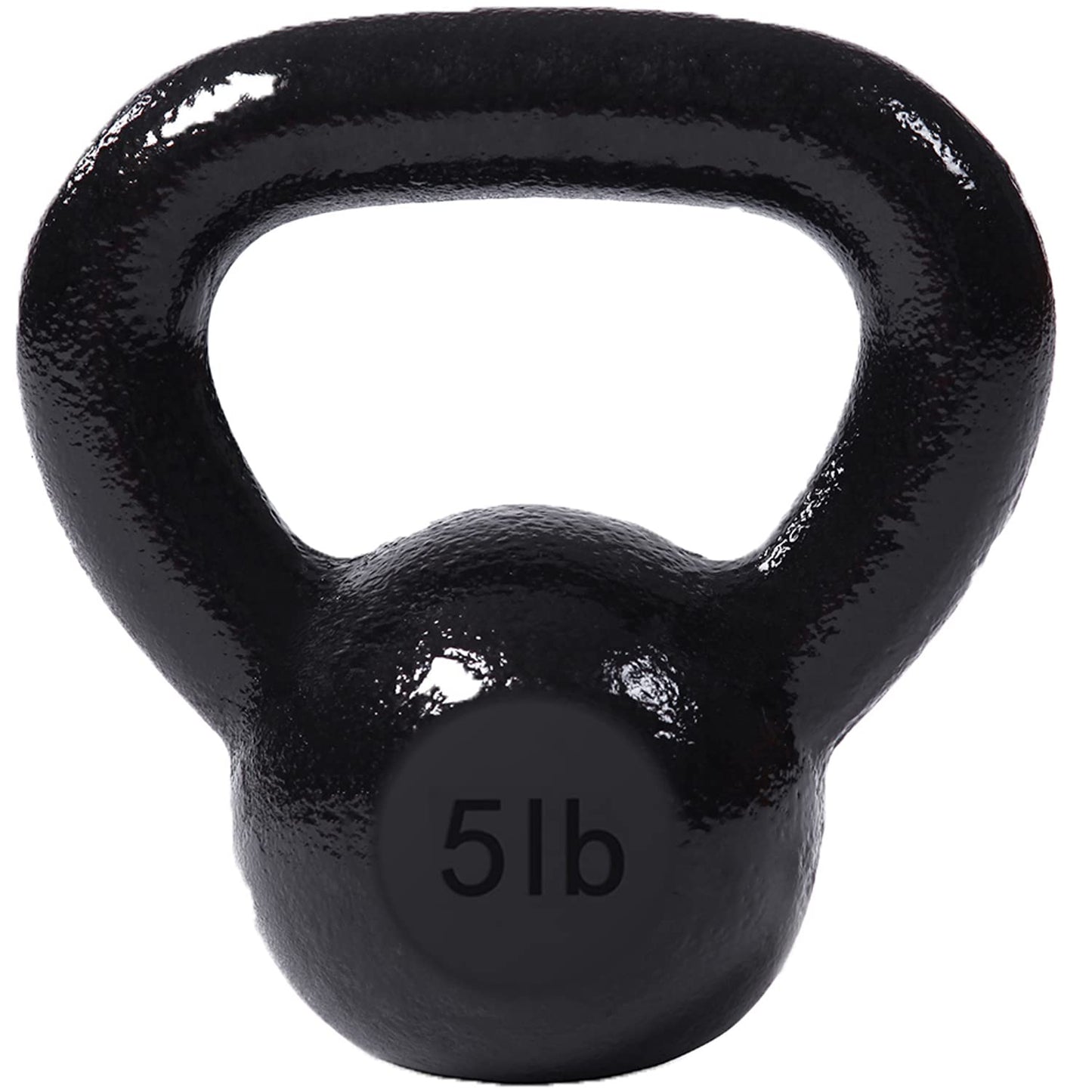 JFIT Cast Iron Kettlebell – Single Weight, Flat Bottom, Polished Handle | Men & Women | CrossFit, Cardio & Strength Training - 25 lbs