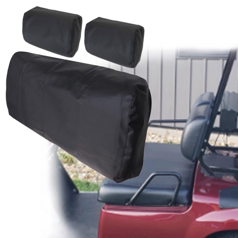 Vigoraze 3Pcs Golf Cart Seat Skin Cover Replacement Microfiber Leather Compatible with Yamaha G-11 G-22