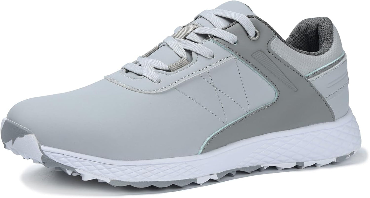 WOLFWAY Men's Waterproof Spikeless Golf Shoes - Comfortable Sport Sneakers for Training & Walking