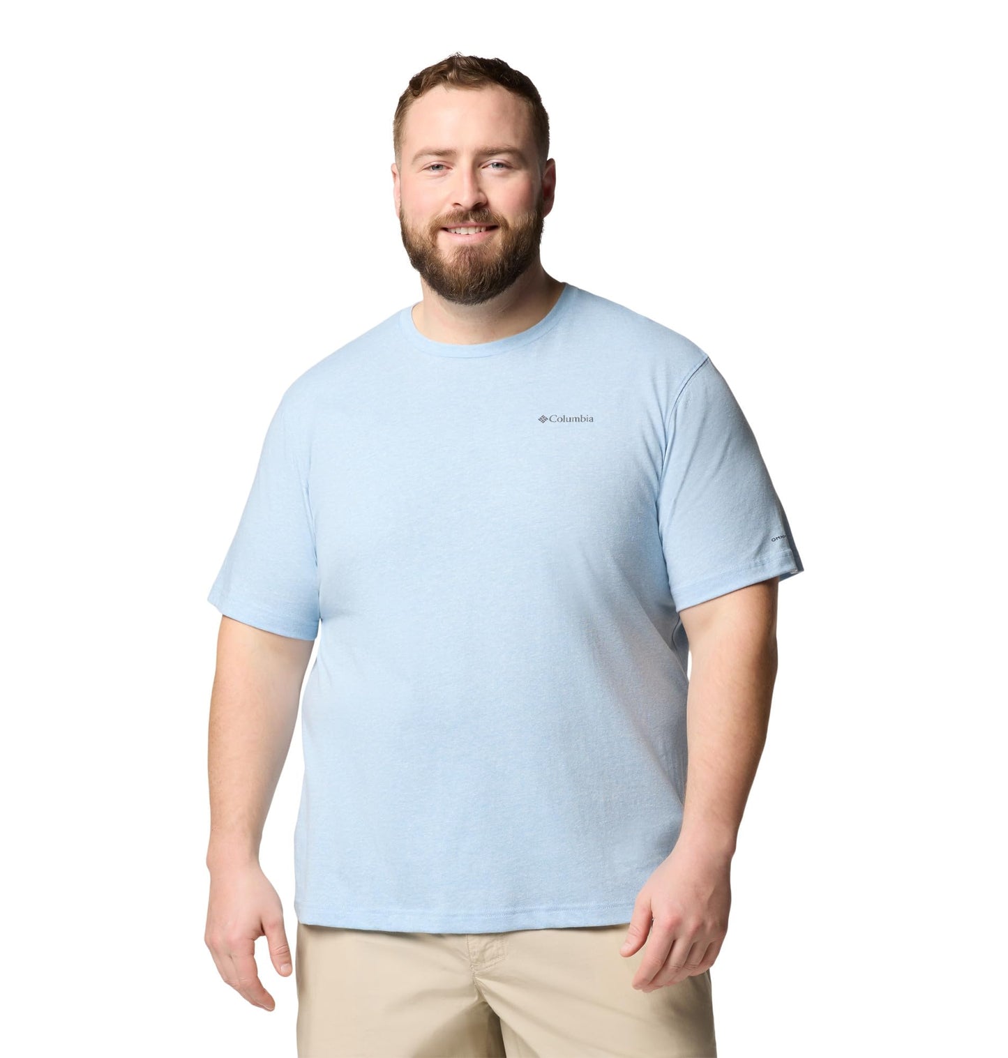 Columbia Mens Thistletown Hills Short Sleeve T-Shirt, Ripple Blue Heather, 3X Tall