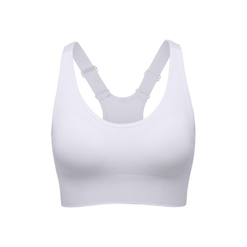 Sports Bra for Women High Support, High Impact Sports Bra Adjustable Supportive Wireless Gym & Yoga, White, Large(US, Alpha, Large, Regular, Regular, White)