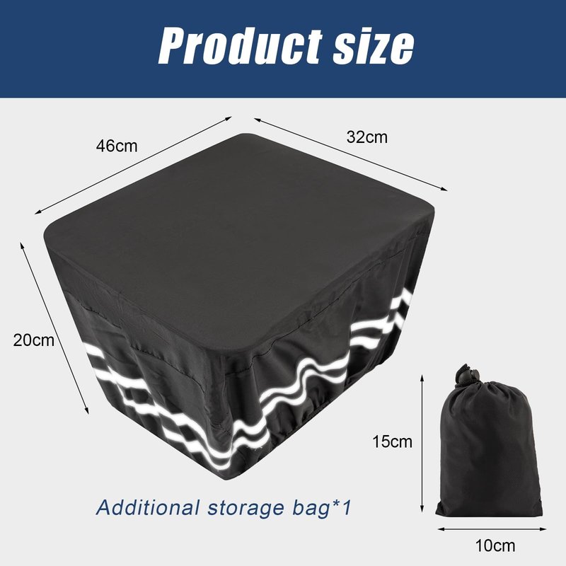 Bike Basket Cover,Bicycle Baskets Liners,Waterproof Rain Liner,18.1x12.5x7.8In,Compatible with Fits Most Baskets,Oxford Cloth,Reflective,Hook,for Basket Protection Lining (Black)