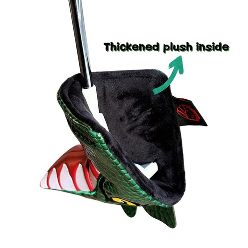 Cool Dinosaur Golf Blade Putter Cover Headcover Club Protective Case, PU Leather Golf Putter Head Covers Magnetic Golf Headcovers Gifts for Men