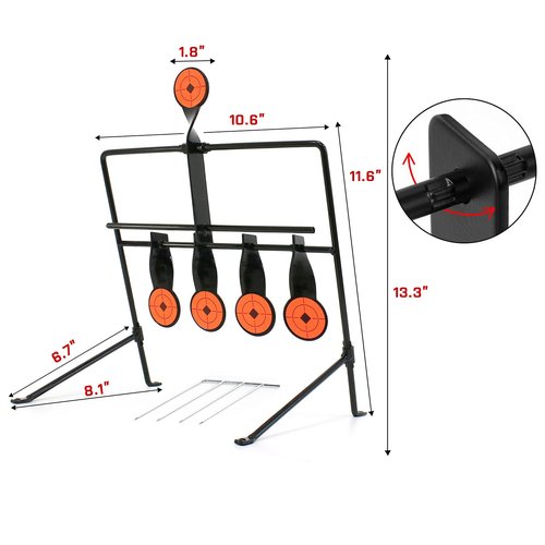 BB Gun Targets for Shooting Outdoor Resetting Shooting Target and Heavy Metal Steel Rated for .22 .177 Caliber Rargets Pellet Gun Targets
