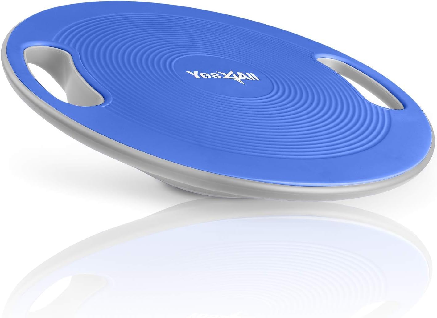 Yes4All Plastic Wobble Balance Board-Round Balance Trainer Board, Wobble Board for Standing Desk, Core Training, Home Gym Workout, Plastic