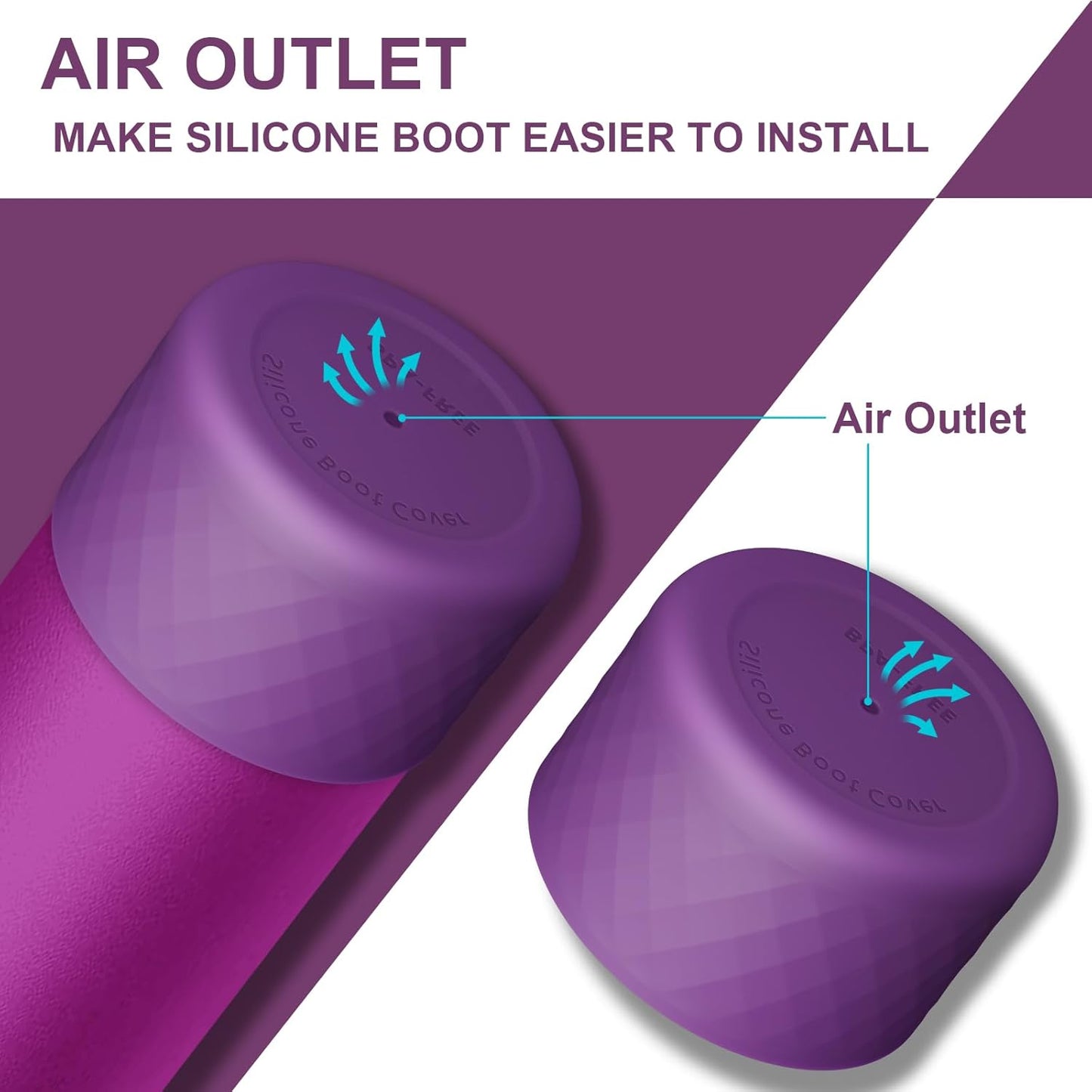 Owala Silicone Boot - Anti-Slip Protective Sleeve for 24 oz, 32 oz, & 40 oz Water Bottles